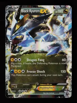 Black Kyurem EX BW62 Holo Promo Black And White Promo Pokemon Cards - Image 1