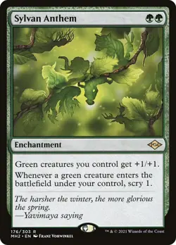 MTG Sylvan Anthem - 176 / English / Lightly Played - Image 1