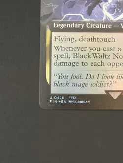 Black Waltz No. 3 (Extended Art) Foil #478 Final Fantasy NM Magic The Gathering - Image 5