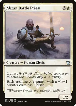 Abzan Battle Priest Uncommon Khans of Tarkir Magic: The Gathering Near Mint - Image 1