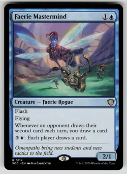 Faerie Mastermind Rare Commander: Secrets of Strixhaven 114 MTG Near Mint 2026 - Image 1