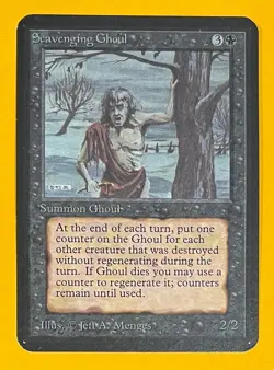 MTG SCAVENGING GHOUL Alpha (OldManMTG 013-025) - Image 1