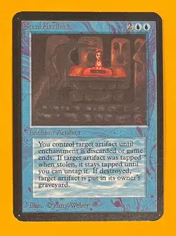 MTG STEAL ARTIFACT Alpha OldManMTG 013-037) - Image 1
