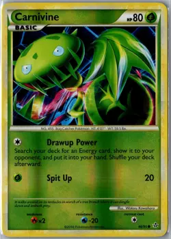 Carnivine 46/95 Common HGSS Unleashed Pokemon Reverse Holo Near Mint - Image 1
