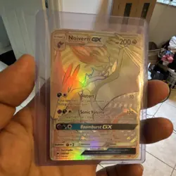 Pokemon Noivern GX 160/147 SM-Burning Shadows Rainbow Rare Full Art Holo - Image 1