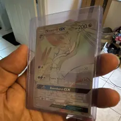 Pokemon Noivern GX 160/147 SM-Burning Shadows Rainbow Rare Full Art Holo - Image 2