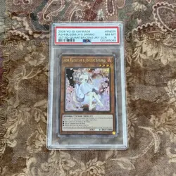 Yugioh Ash Blossom Joyous Spring RA04-EN025 Quarter Century Secret PSA 8 - Image 1