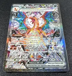 Pokemon Charizard ex Special Illustration Rare SIR Full Art 223/197 Obsidian - Image 2