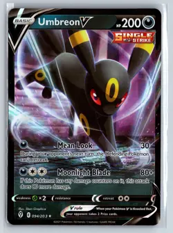 Umbreon Pokemon TCG Evolving Skies Ultra Rare E 094/203 Pokemon NM Foil - Image 1
