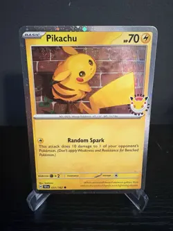 Pikachu 051/162 Pokemon Day 2026 - Anniversary Stamped NM - Image 1