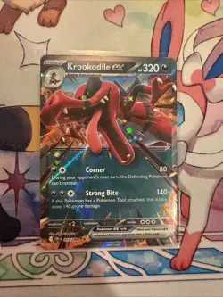 Pokemon TCG Krookodile ex 055/086 Me04: Chaos Rising Holo MINT/Near Mint - Image 1