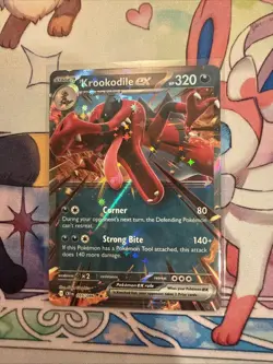 Pokemon TCG Krookodile ex 055/086 Me04: Chaos Rising Holo MINT/Near Mint - Image 2