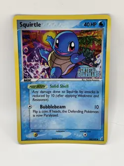 Pokemon 2006 vintage Squirtle Crystal Guardians stamp 64/100 Holo - Image 1