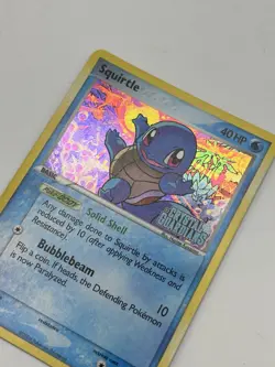Pokemon 2006 vintage Squirtle Crystal Guardians stamp 64/100 Holo - Image 2