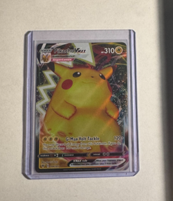 Pikachu VMAX #44 Pokemon Vivid Voltage, Near Mint, Top Loader Included - Image 1