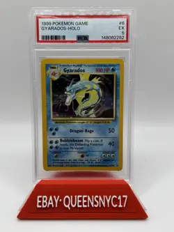 Pokemon Gyarados (1999) Base Set 006/102 PSA 5 Holo Rare - Image 1