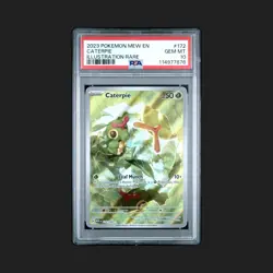 2023 Pokemon Mew Illustration Rare En-151 Caterpie #172 PSA 10 - Image 1