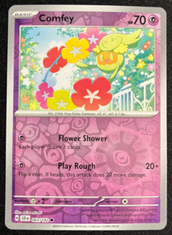 Comfey 063/142 Reverse Holo Surging Sparks Pokemon TCG - Image 1