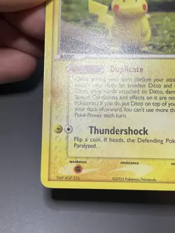 2005 Pokemon Ditto (Pikachu) 63/113 Delta Species non holo reg LP, DMG SEE PICS - Image 3