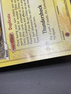 2005 Pokemon Ditto (Pikachu) 63/113 Delta Species non holo reg LP, DMG SEE PICS - Image 5