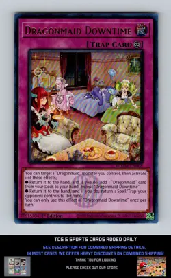 Battles of Legend: Monster Mayhem Yugioh #BLMM-EN068 Dragonmaid Downtime NM+ - Image 1