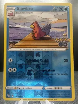 Slowbro 020/078 Pokemon GO Pokemon Reverse Holo Near Mint - Image 1