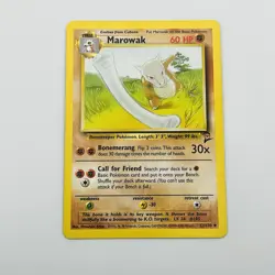 Marowak 52/130 Regular Base Set 2 Pokemon WOTC LP - Image 2