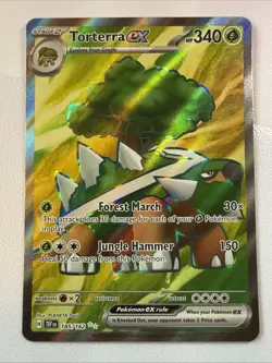 Torterra ex 185/162 Ultra Rare Full Art Temporal Forces Pokemon NM-M - Image 1