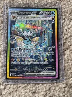 Pokemon Vaporeon ex 149/131 Sv: Prismatic Evolutions Holo Rare 2025 English - Image 1