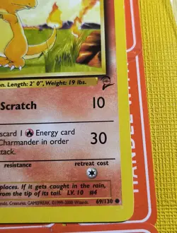 Pokemon TCG Charmander Base Set 2 69/130 Regular Unlimited Common WOTC. - Image 5