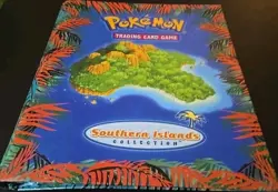 Vintage Pokemon Southern Islands Collection BINDER ONLY, English WOTC O-RING - Image 1