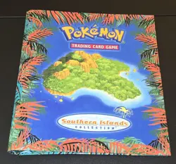 Vintage Pokemon Southern Islands Collection BINDER ONLY, English WOTC O-RING - Image 2