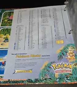 Vintage Pokemon Southern Islands Collection BINDER ONLY, English WOTC O-RING - Image 5