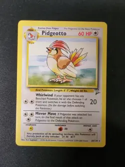 Pidgeotto 28/130 Base Set 2 Non Holo Rare Pokemon NM - Image 1