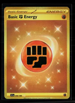 Pokemon 2023 Scarlet & Violet Basic Fighting Energy HR #258/198 - Image 1