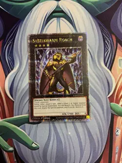 Yugioh/ Steelswarm Roach/ Quarter Century Secret Rare/ RA04/ 1st Edition/ Mint - Image 1