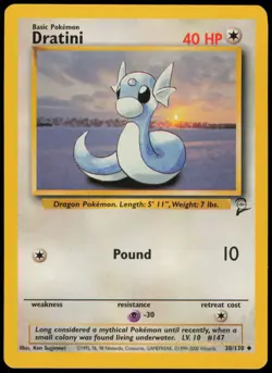 Dratini 038/130 Base Set 2 Normal Pokemon - NM - Image 1