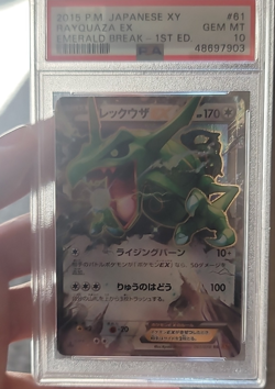 Pokemon Japanese Rayquaza EX 061/078 XY6 Emerald Break 1st Ed Holo PSA 10 - Image 1