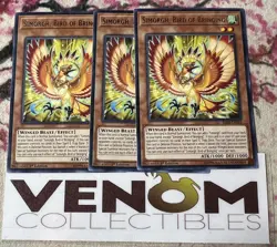 3x (M/NM) - Simorgh, Bird of Bringing - RIRA-EN018 - Rare - 1st Edition YuGiOh - Image 1