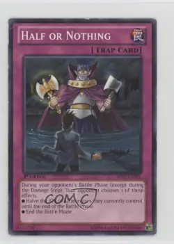 Half or Nothing 1st Ed. YuGiOh Battle Pack 2: War of the Giants #BP02-EN201 READ - Image 1