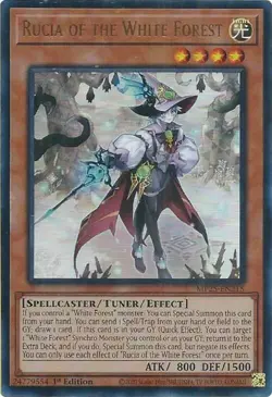 3X Yugioh Rucia of the White Forest MP25-EN215 Ultra Rare 1st Edition NM - Image 1