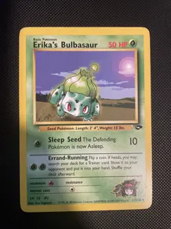 ERIKA'S BULBASAUR 39/132 - Gym Challenge - VINTAGE WOTC Pokemon Card - NM - Image 1