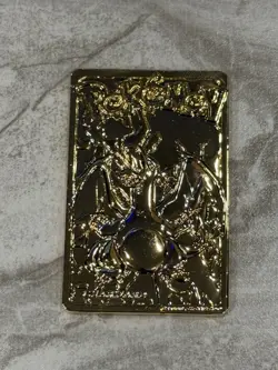 Pokemon 23K Gold Plated CHARIZARD Trading Card 1999 Burger King Limited Edition - Image 3