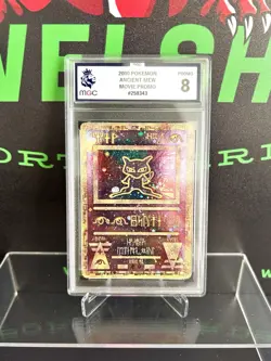 Ancient Mew Pokemon 2000 Movie Promo Holo Card New Sealed (MGC 8) Graded - Image 1