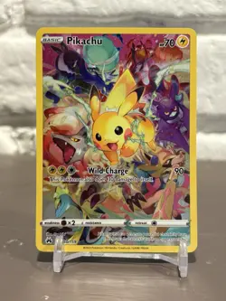 Pokemon Pikachu TCG Full Art Secret Rare Holo Card 160/159 Crown Zenith - Image 1