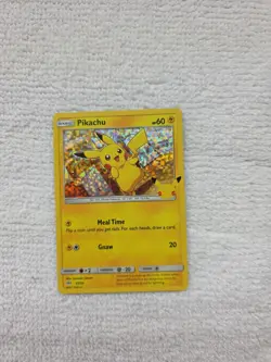 Pokemon Pikachu TCG 25th Anniversary McDonald's Holo Card 25/25 Promo - Image 1