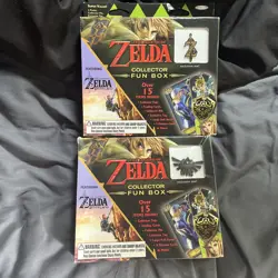 2 - Legend of Zelda Collectors Fun Box Enterplay Trading Cards, Pin, Tag Sticker - Image 1