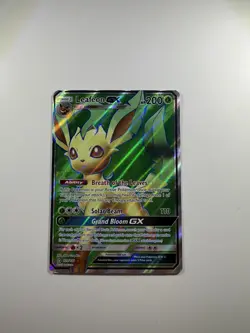 Pokemon TCG Leafeon GX Full Art Holo Card 139/156 Sm-Ultra Prism - Image 1
