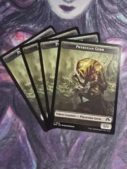MTG Modern Horizons 3 TOKEN Phyrexian Germ #0016 PLAYSET 4X X4 - Image 1