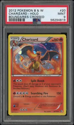 Pokemon 2012 Charizard 20/149 Cosmos Holo Promo Boundaries Crossed - PSA 9 MINT - Image 1